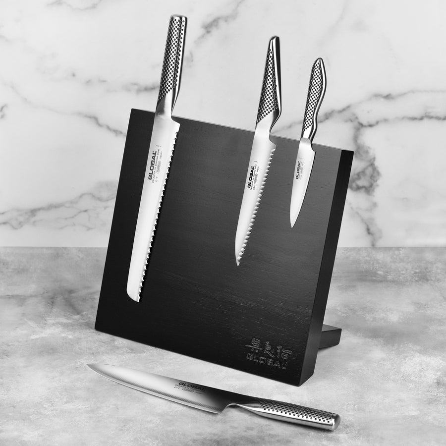 Global 5 Piece Magnetic Easel Knife Set, Black Block