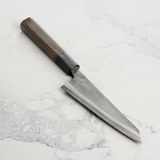 Yoshikane SKD Nashiji Stainless Clad 5.9" Honesuki, Walnut