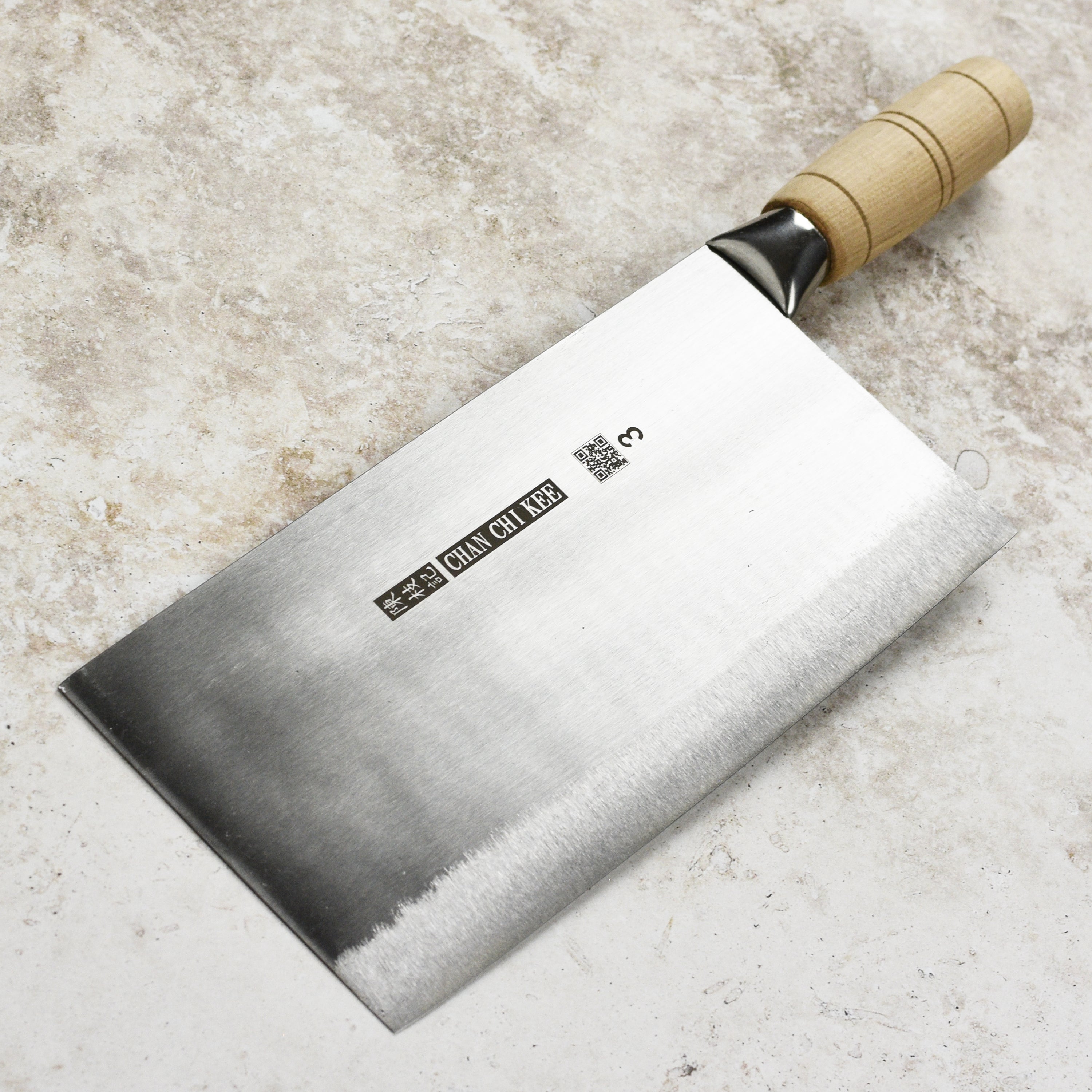 CCK Large Slicer 9" Chinese Cleaver, Polished Carbon Steel, Chan Chi Kee KF1103