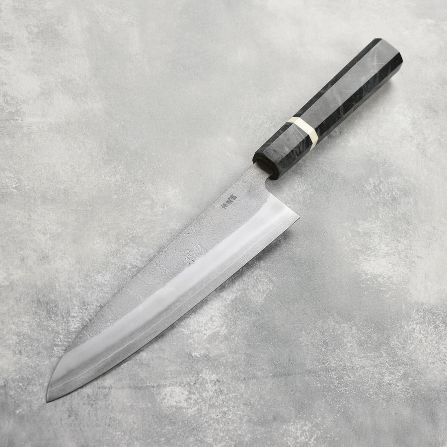 Yoshikane SKD Nashiji Stainless Clad 8.25" Gyuto, Stabilized Birch