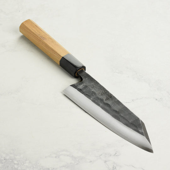 Hatsukokoro Shirasagi Aogami #2 Kurouchi 6.5" Single Bevel Kiritsuke Deba