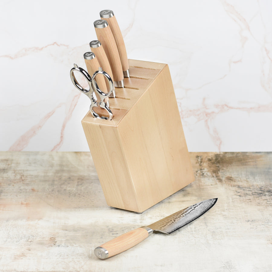 Enso Hizashi 7 Piece Slim Knife Block Set