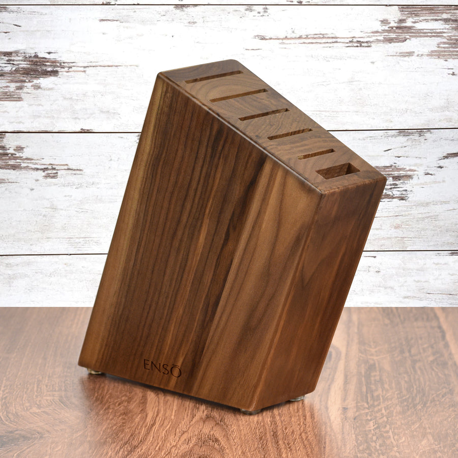 Enso 6 Slot Walnut Knife Block