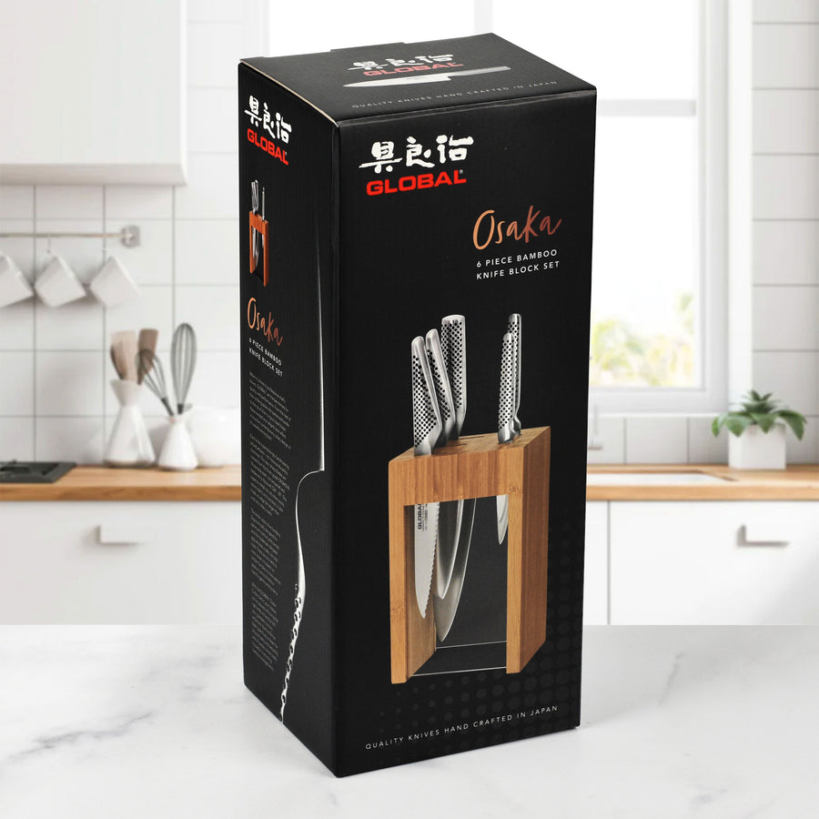 Global 6 Piece Osaka Knife Block Set