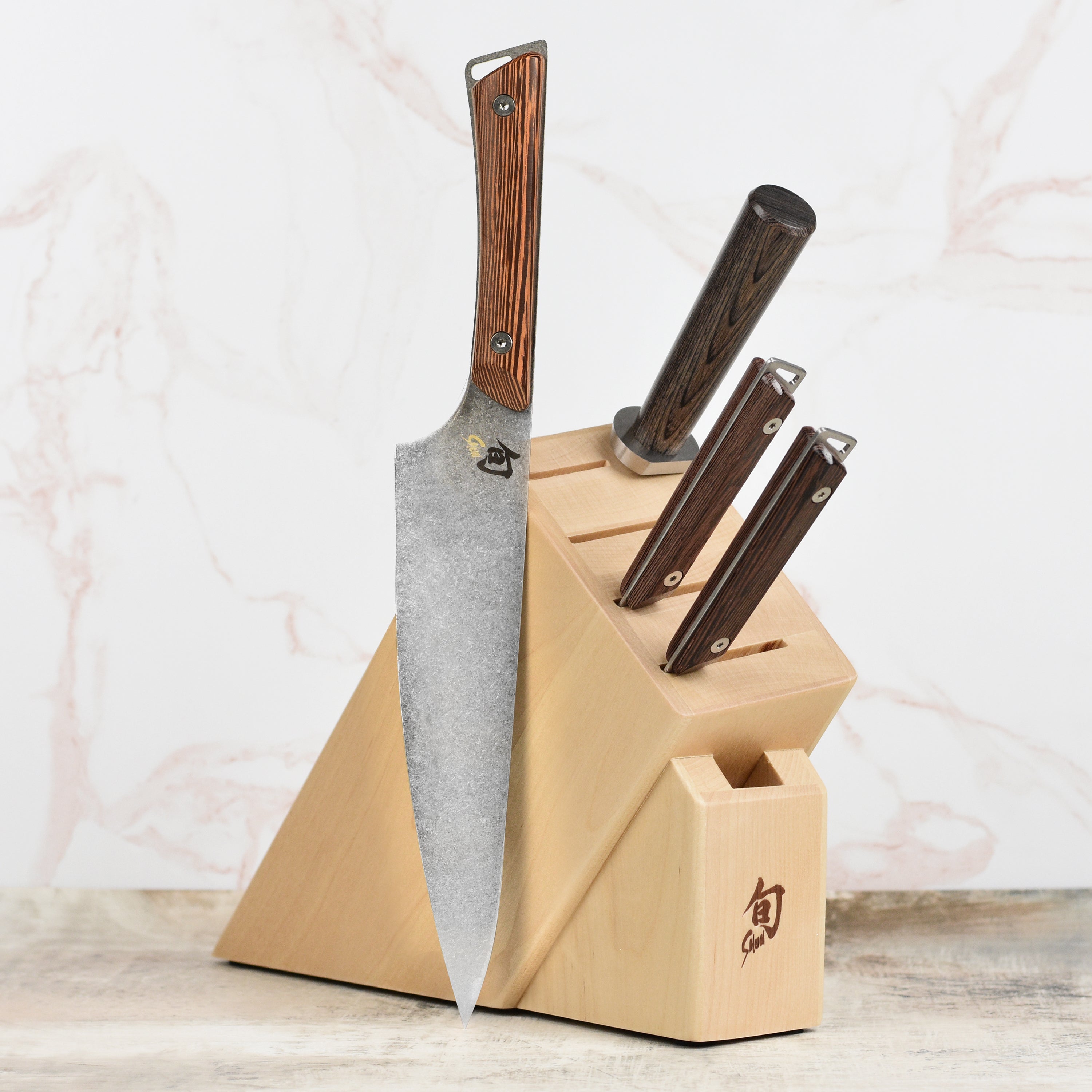 Shun Kanso Knife Block Set - 5 Piece