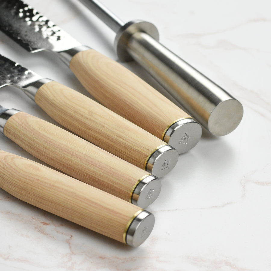 Shun Premier Blonde 6 Piece Knife Block Set