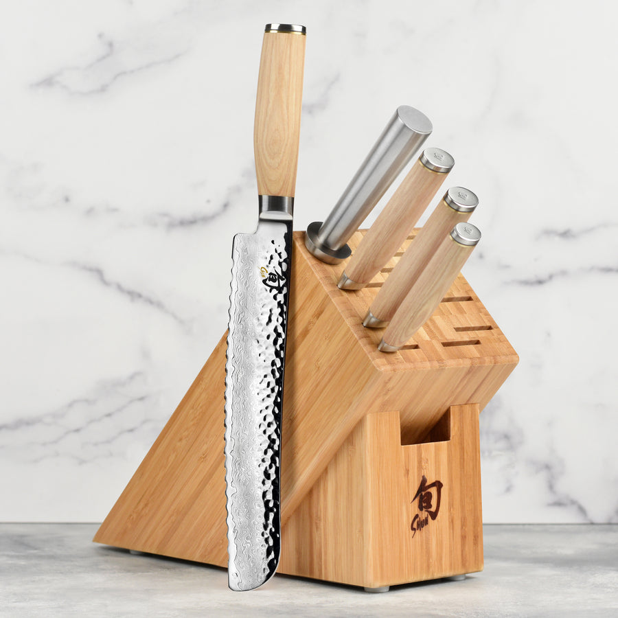 Shun Premier Blonde 6 Piece Knife Block Set