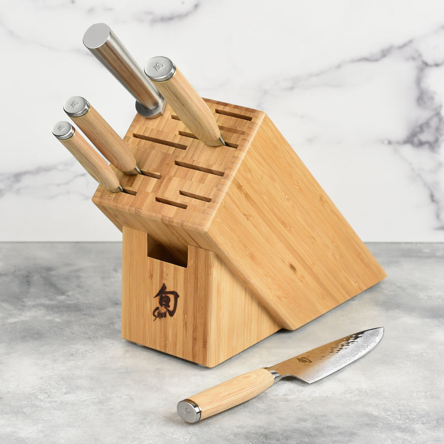 Shun Premier Blonde 6 Piece Knife Block Set