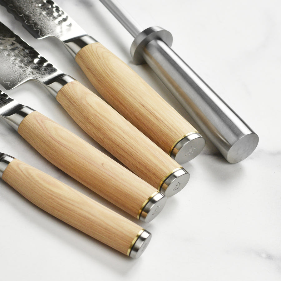 Shun Premier Blonde 6 Piece Knife Block Set