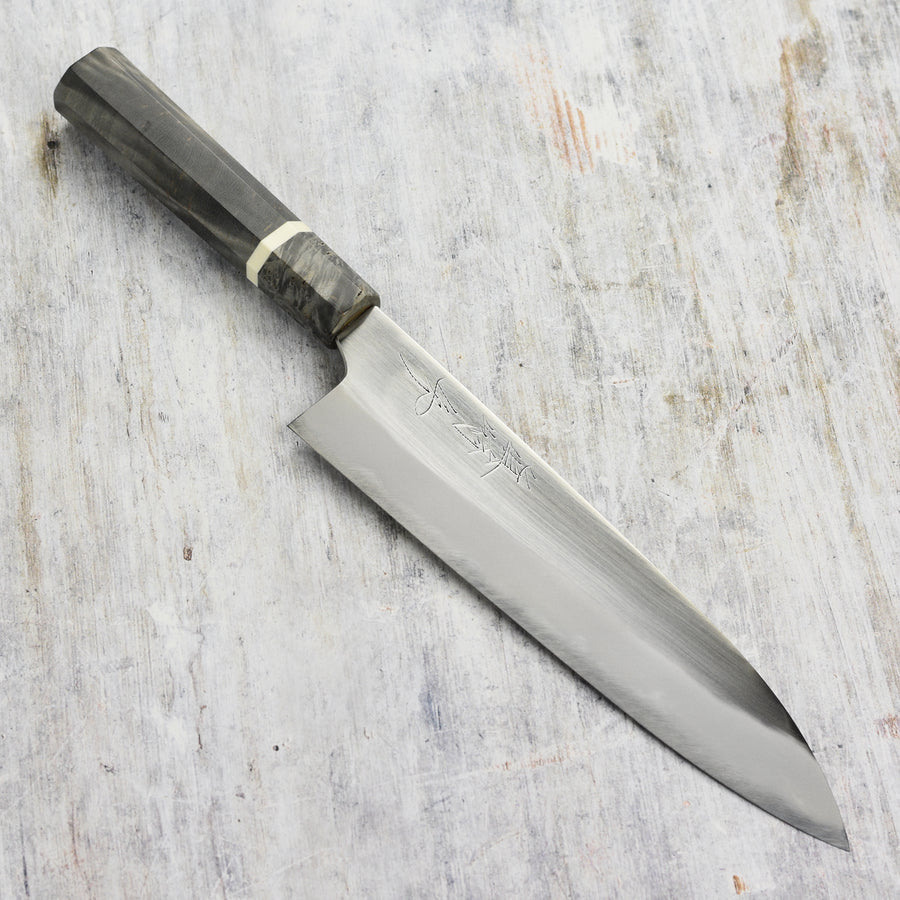 Hon-Sanmai Gyuto Japanese Chef's Knife by Naoki Mazaki