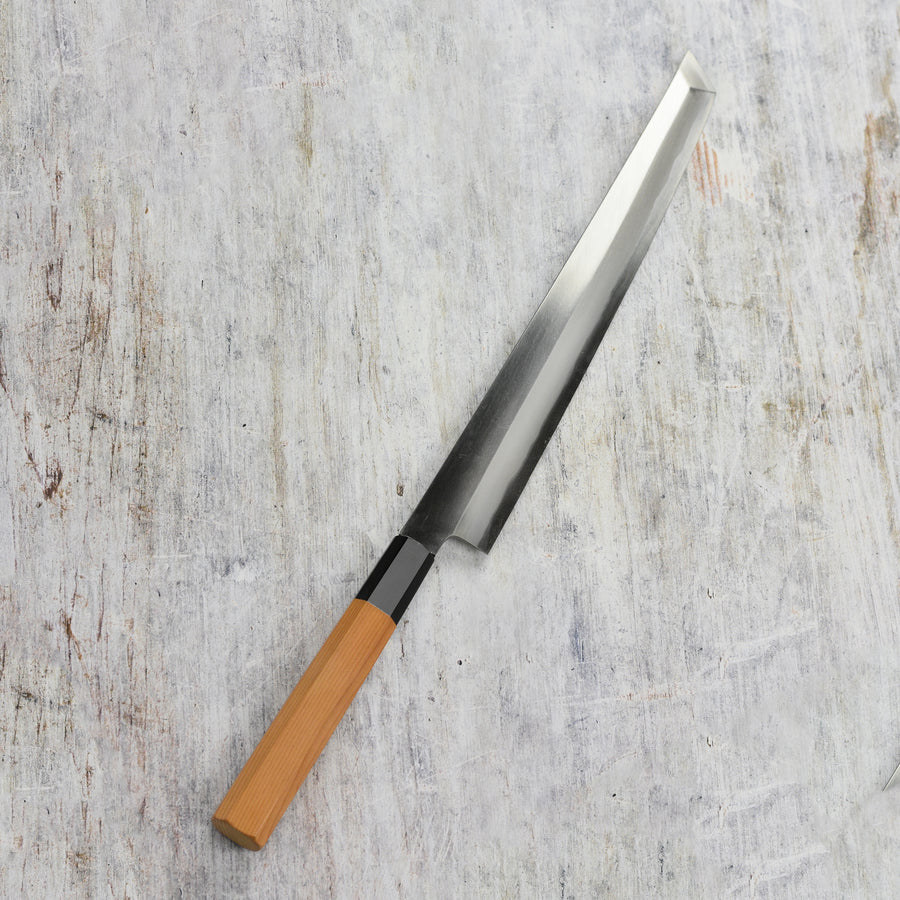 Itsuo Doi Aogami #2 Migaki 10.6" Single-Bevel Sakimaru Takohiki