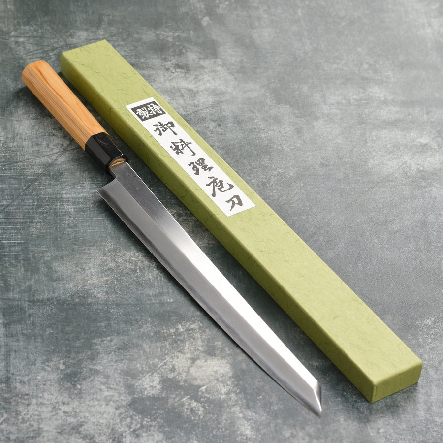 Itsuo Doi Aogami #2 Migaki 11.8" Single-Bevel Kiritsuke Yanagiba