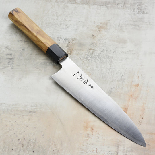 Sukenari HAP40 8.25" Gyuto, Olivewood