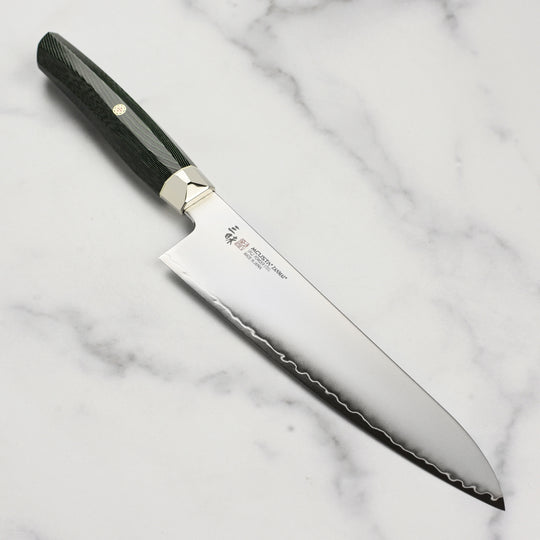 Zanmai Revolution SG2 8.25" Gyuto with Green Micarta Handle