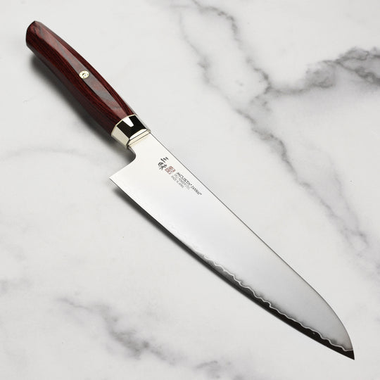 Zanmai Revolution SG2 8.25" Gyuto with Red Pakkawood Handle