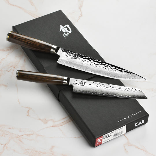 Shun Premier 8" Chef's & Master Utility Knife Set