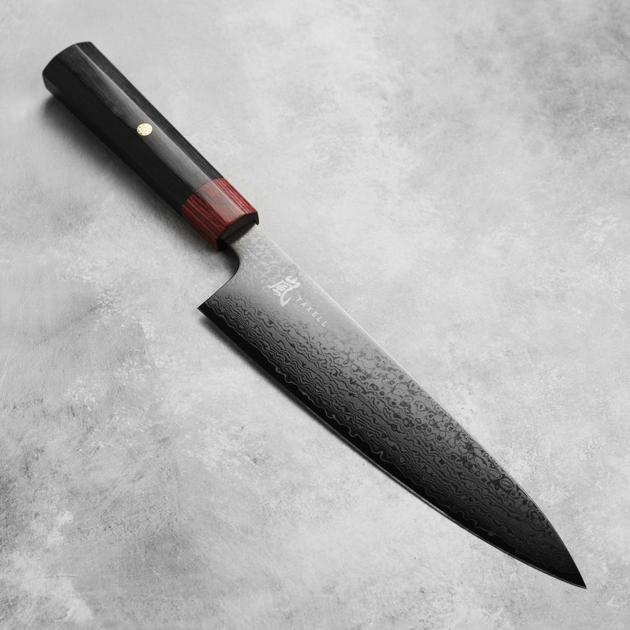 Yaxell Rei 8" Chef's Knife DLC Damascus