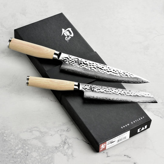 Shun Premier Blonde 8" Chef's & Master Utility Knife Set