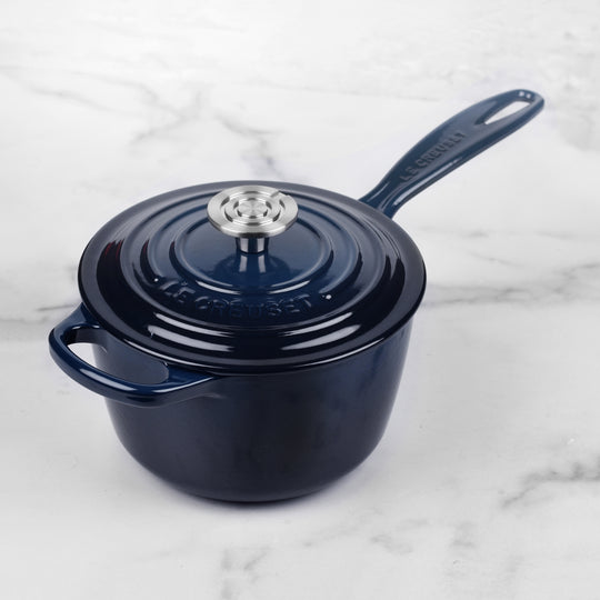 Le Creuset Signature Cast Iron 1.75-quart Nuit Saucepan with Crucible Knob