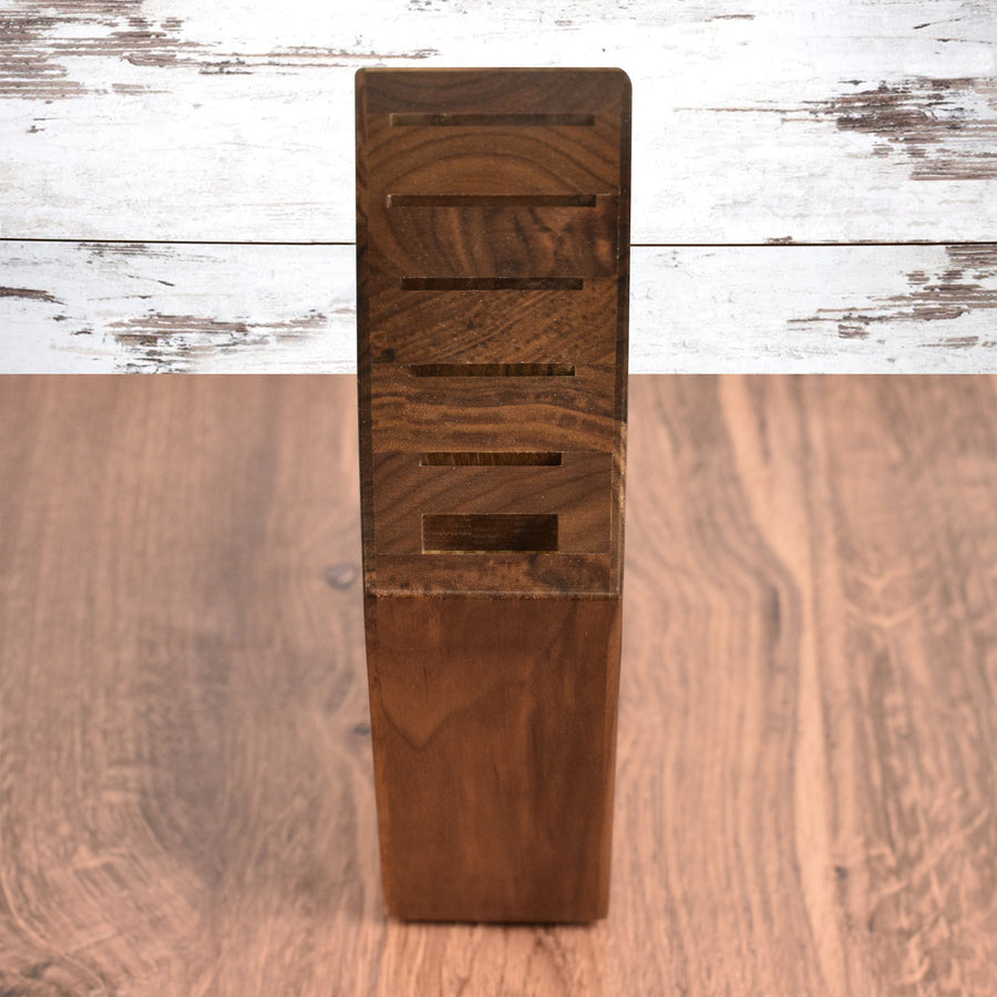 Enso 6 Slot Walnut Knife Block