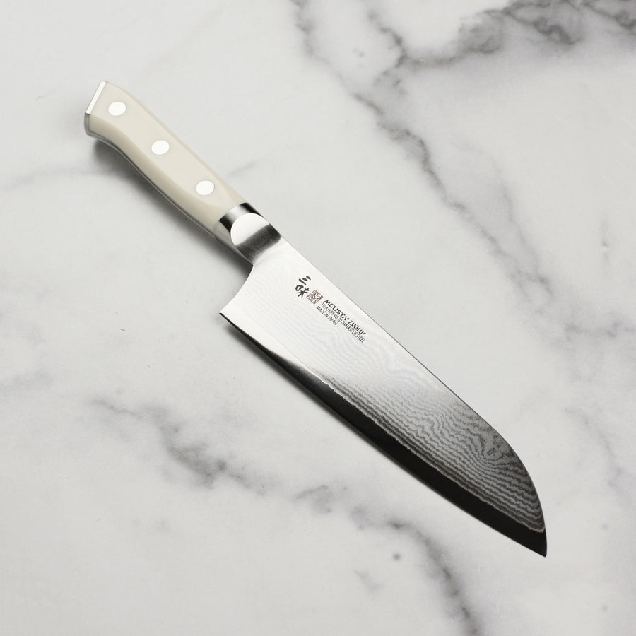 Zanmai Classic Damascus Corian 7" Santoku