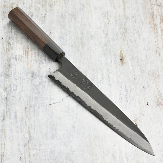 Hatsukokoro Shinkiro Aogami Super Kurouchi Damascus 9.4" Gyuto, Walnut
