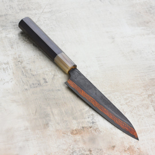 Hatsukokoro Yorokobi SLD Kurouchi Copper Damascus 5.9" Petty