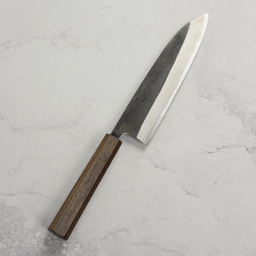 Hatsukokoro Kurokaze Shirogami #2 Kurouchi 7" Gyuto