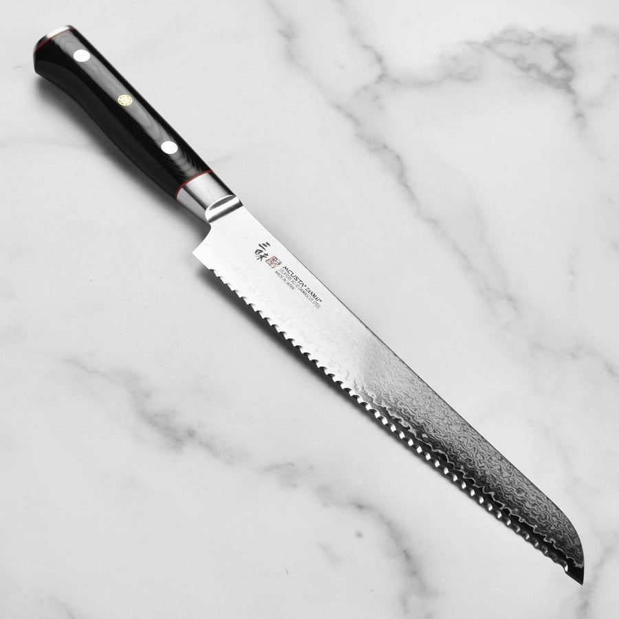 Zanmai Classic Pro Zebra Damascus 9" Bread Knife