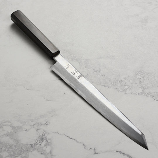 Nakagawa Aogami #1 Damascus 10.6" Single Bevel Kiritsuke Yanagiba