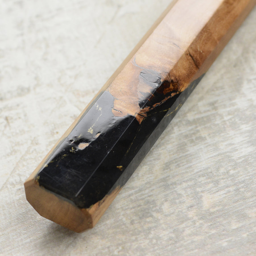 Hozan Tomoe x Hinoura Shirogami #2 Kurouchi 7" Santoku