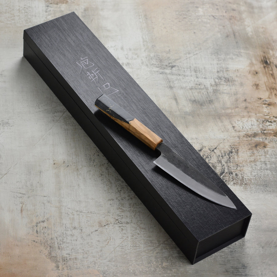 Hozan Tomoe x Hinoura Shirogami #2 Kurouchi 5.3" Petty