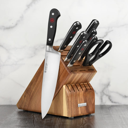Wusthof Classic 9 Piece Acacia Knife Block Set