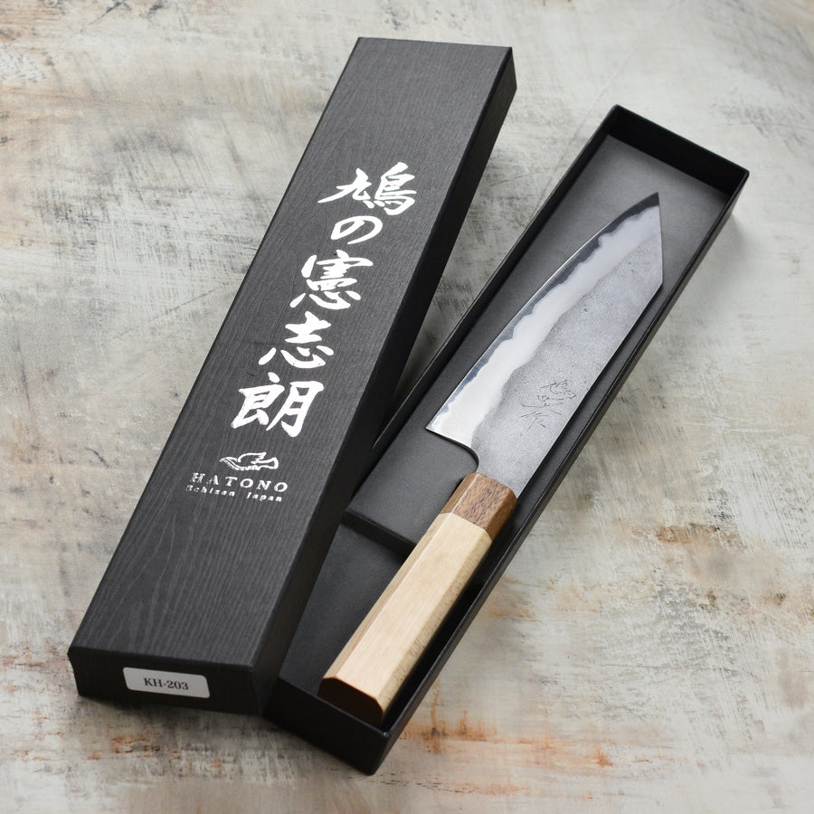 Hatono Shirogami #1 Nashiji Stainless Clad 8.25" Kiritsuke Gyuto