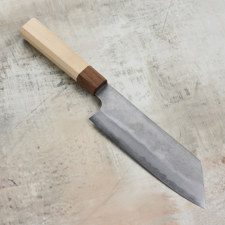 Hatono Shirogami #1 Nashiji Stainless Clad 7" Bunka
