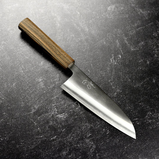 Yoshikane SKD Nashiji Stainless Clad 6.5" Santoku