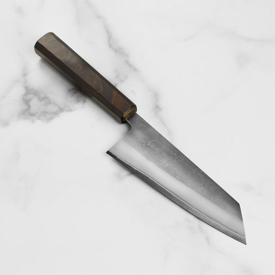 Yoshikane Shirogami #2 Nashiji Stainless Clad 6.5" Bunka