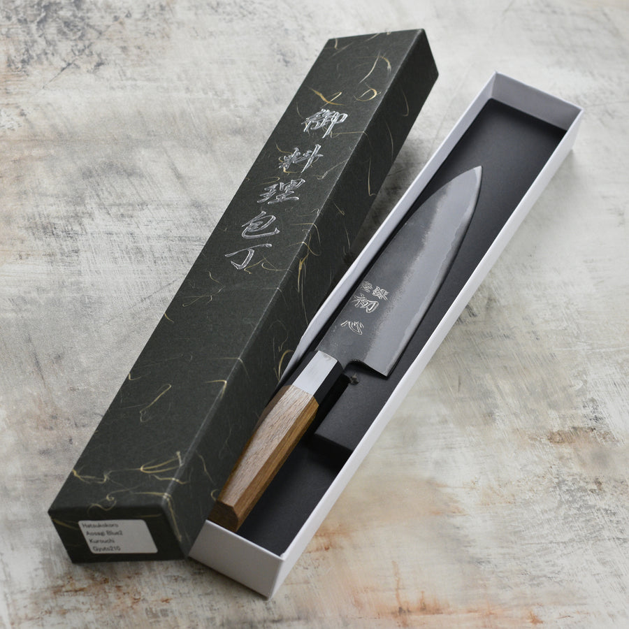 Hatsukokoro Aosagi Aogami #2 Kurouchi 8.25" Gyuto