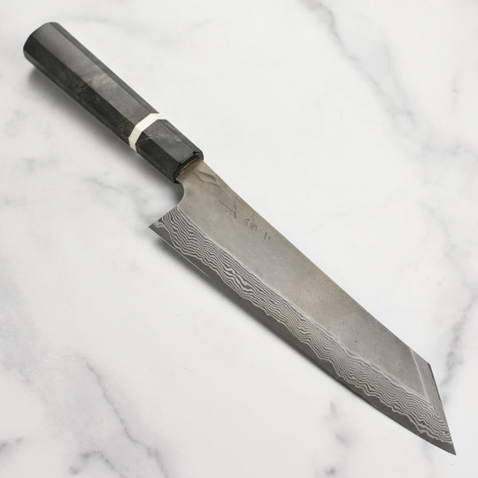 Nigara Ginsan Kurozome Damascus 9.4" Kiritsuke