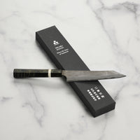 Ginsan Kurozome Damascus Kiritsuke Petty - 5.9