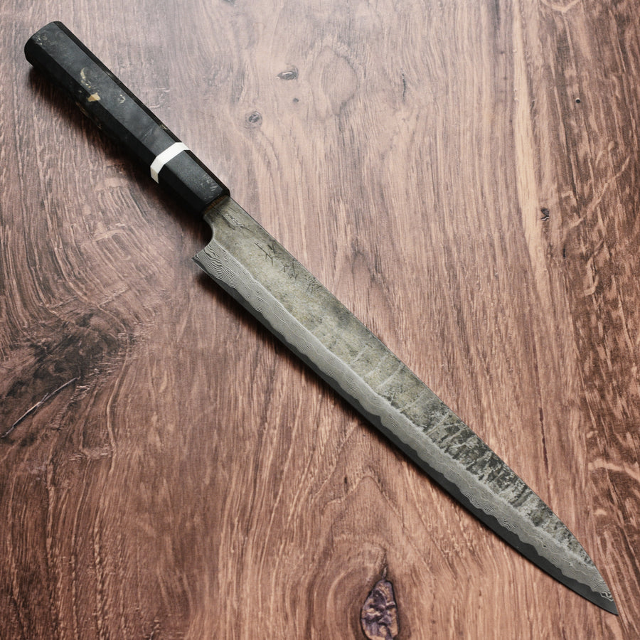 Nigara Ginsan Kurozome Damascus 11.8" Sujihiki