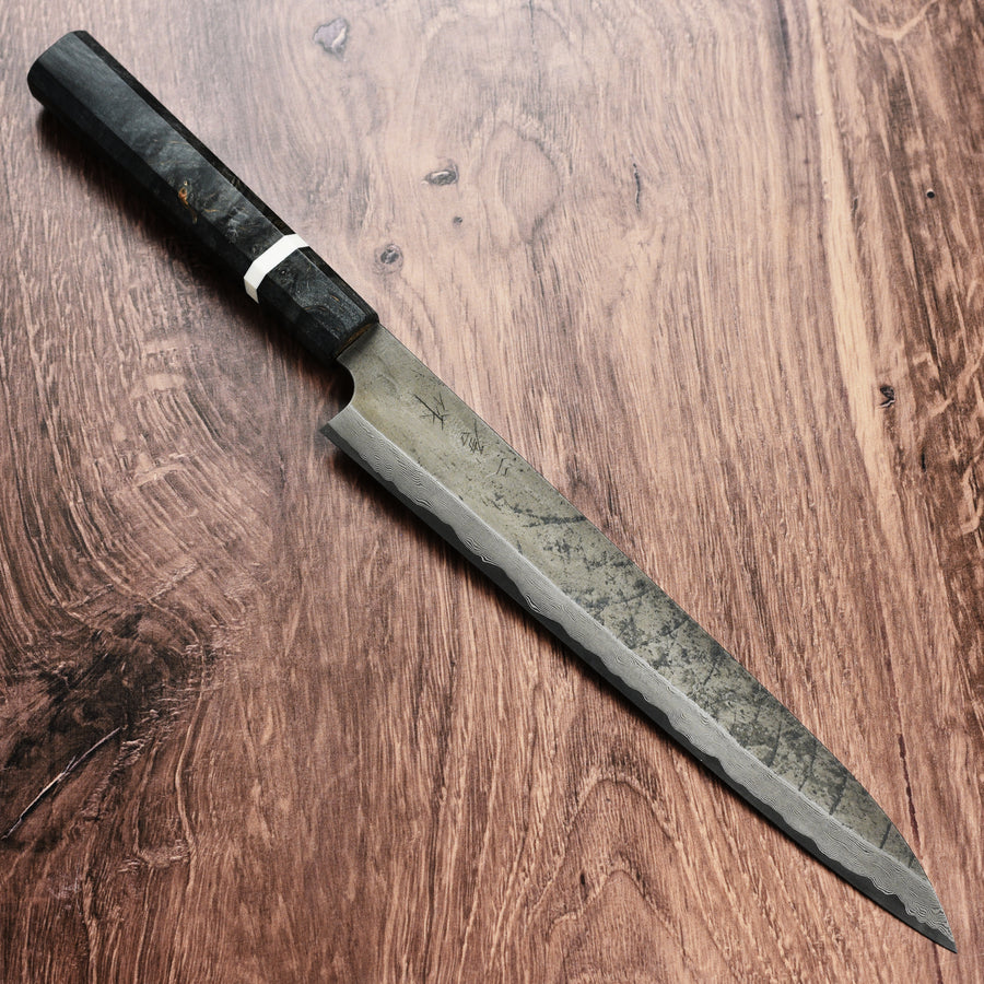 Nigara Ginsan Kurozome Damascus 10.6" Sujihiki