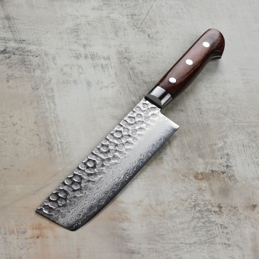 Ittetsu VG10 Hammered Damascus 6.3" Nakiri