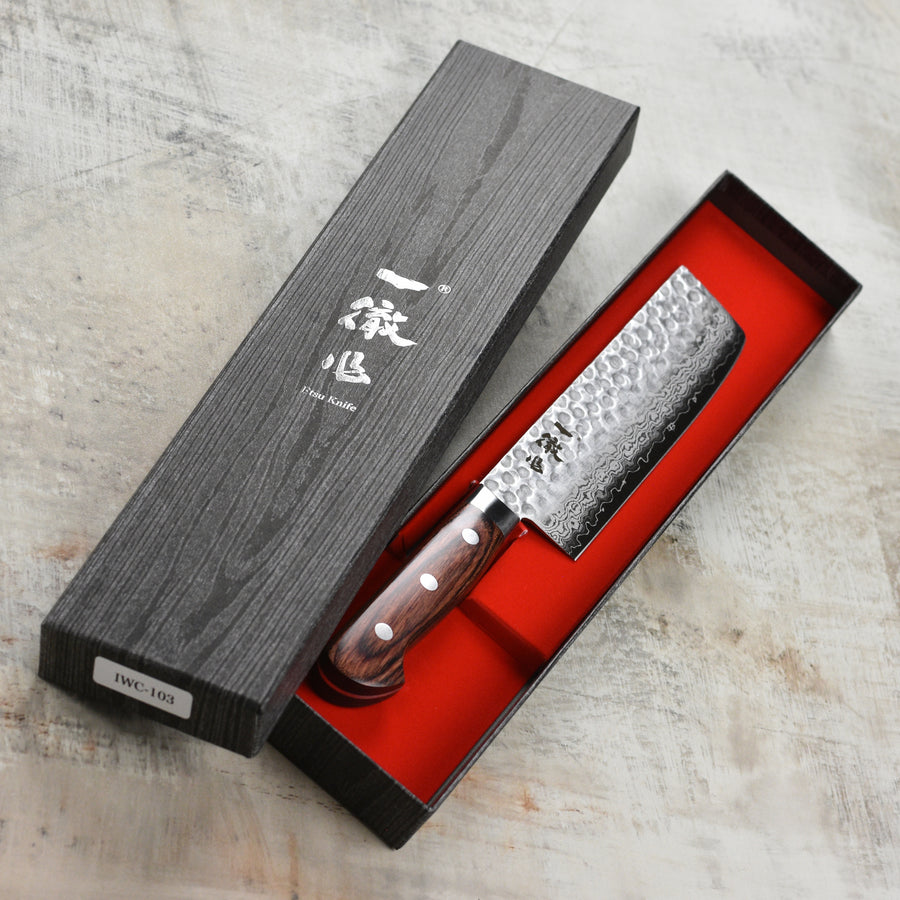 Damascus Japanese Nakiri Vegetable Knife