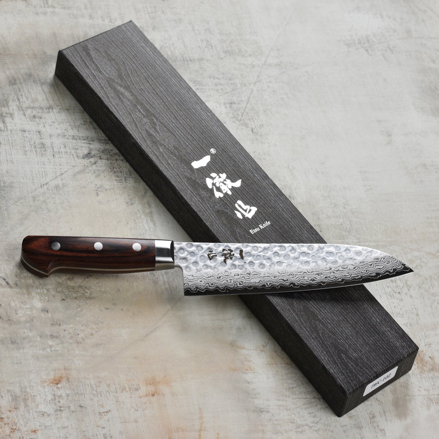 Ittetsu VG10 Hammered Damascus 7" Santoku