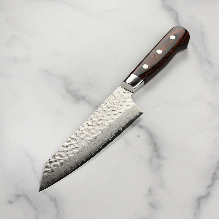 Takayuki Hammered Damascus 6.3" Bunka