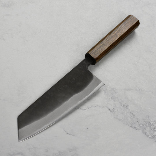 Shiro Kamo Aogami Super Kurouchi Stainless Clad 7" Bunka