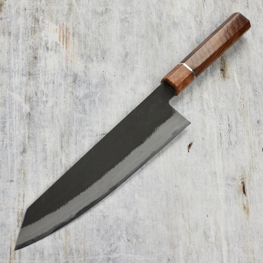 Hinoura Shirogami #2 Matsuba Damascus 9.4" Kiritsuke Gyuto