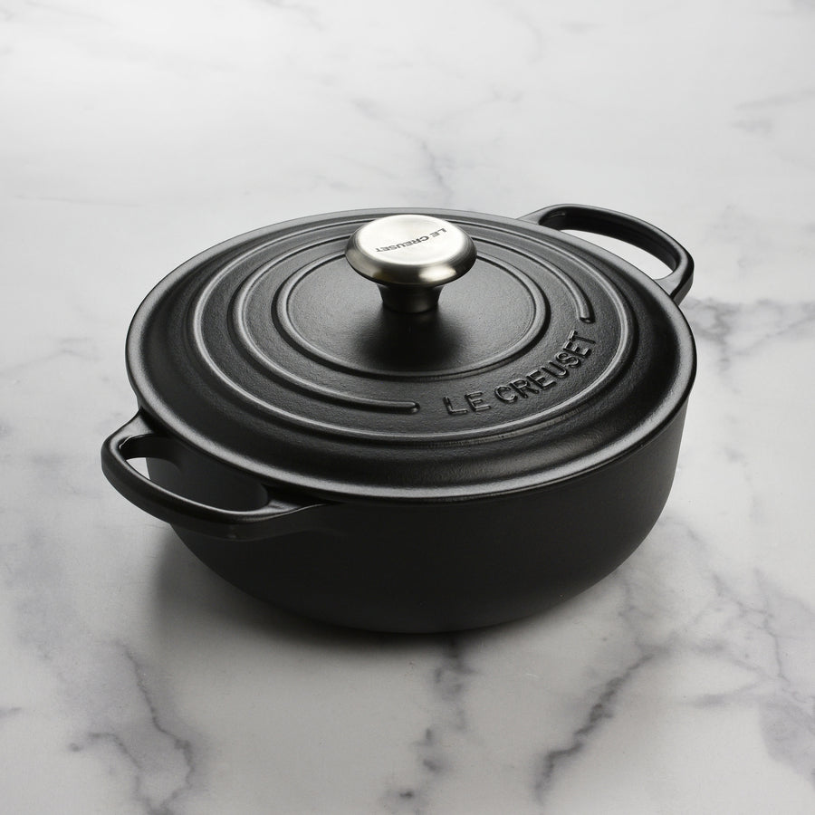 Le Creuset Signature Cast Iron 3.5-quart Licorice Sauteuse Dutch Oven