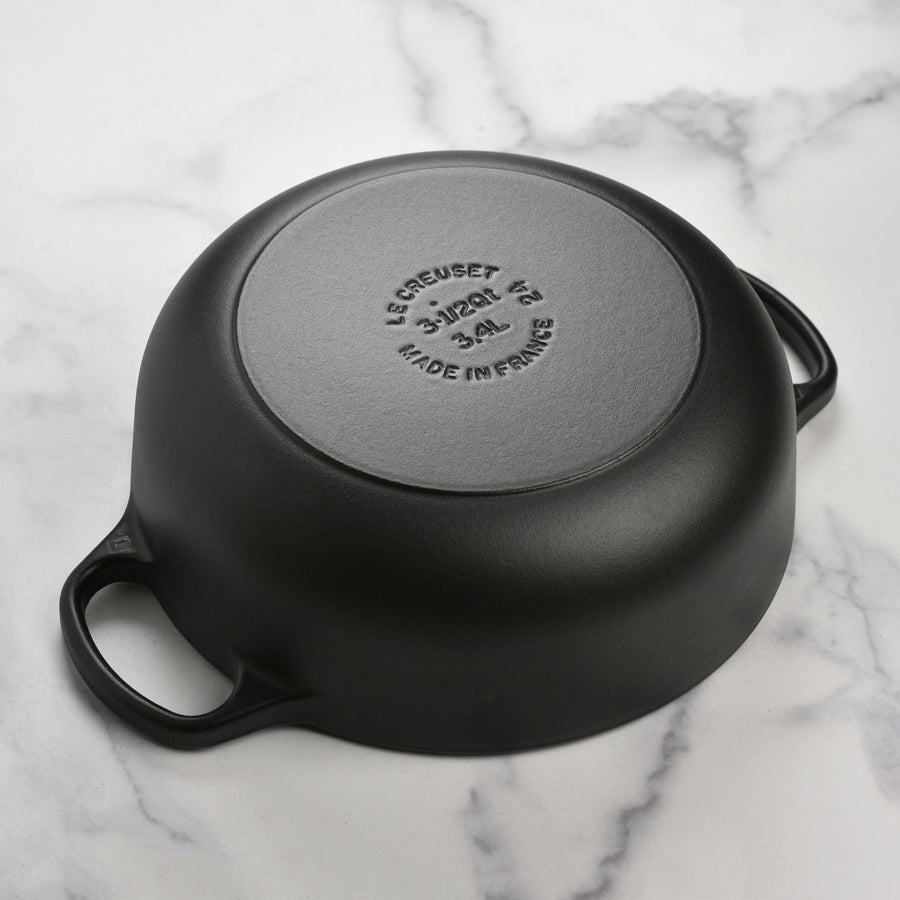 Le Creuset Signature Cast Iron 3.5-quart Licorice Sauteuse Dutch Oven